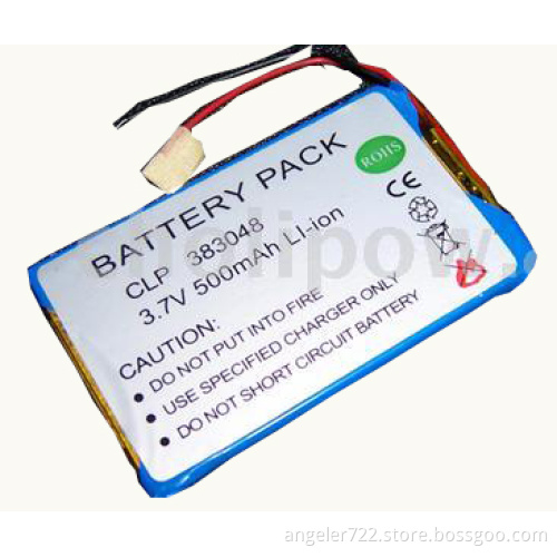 Lithium battery 3.7V 500mAh li polymer battery-rechargeable battery